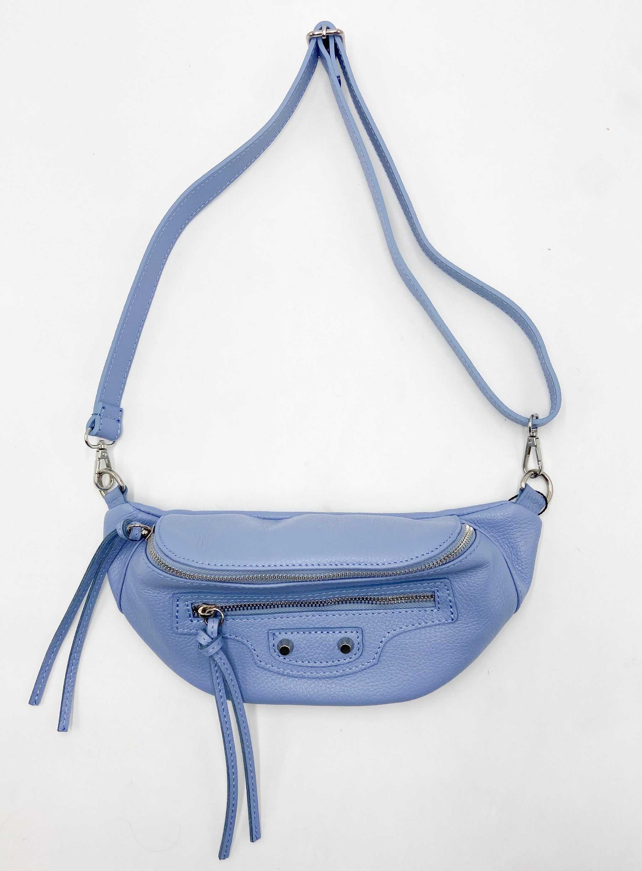 Andrea cardone italia Leather Studded Backpack Andrea Cardone- 2 Stud Leather Belt Bag – ENAZ main image 4