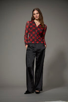 POLISHED SATIN TRACK PANT